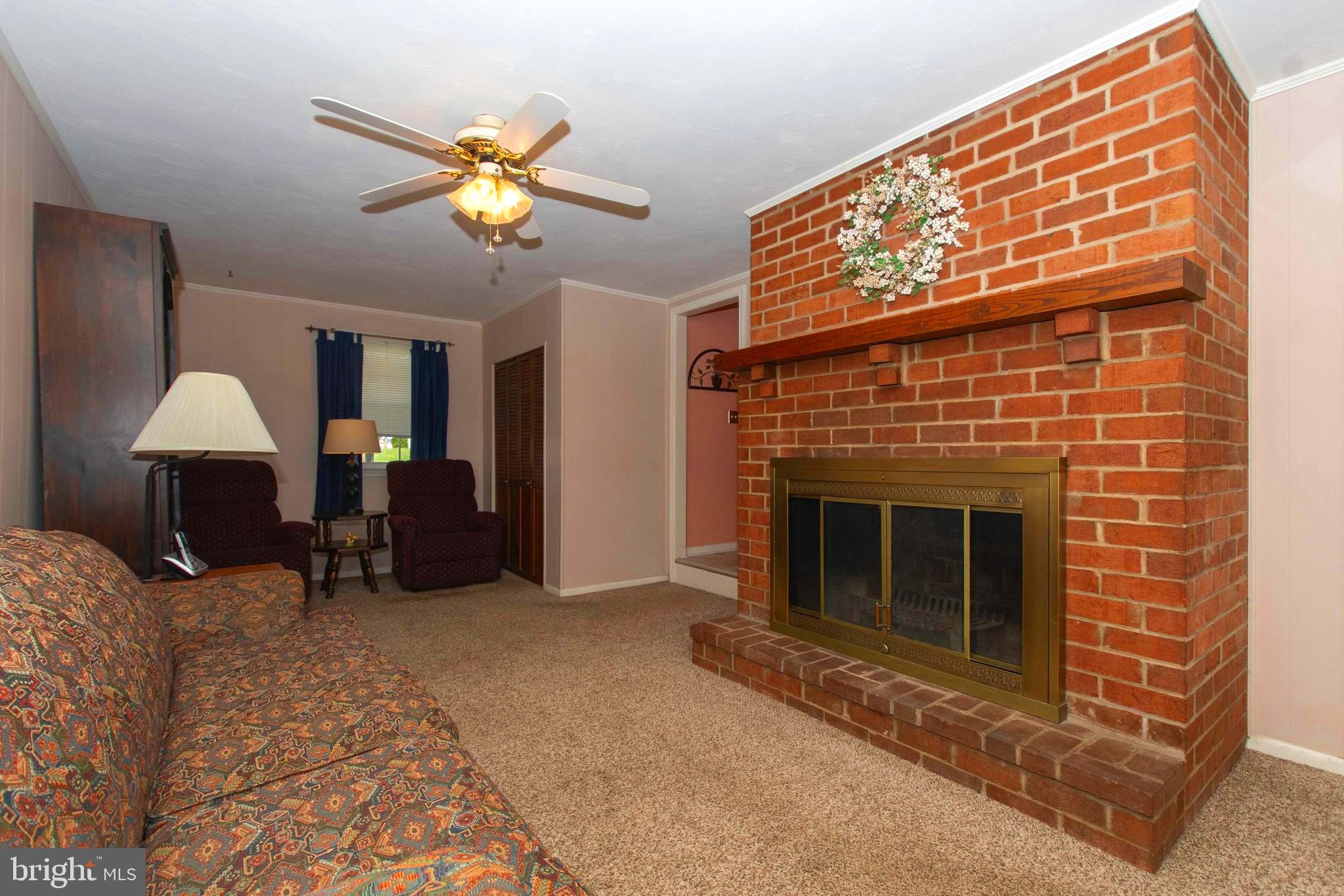 503 West Ring Factory Road Bel Air, MD 21015 - Photo 17 of 52 Wood Burning Brick Fireplace