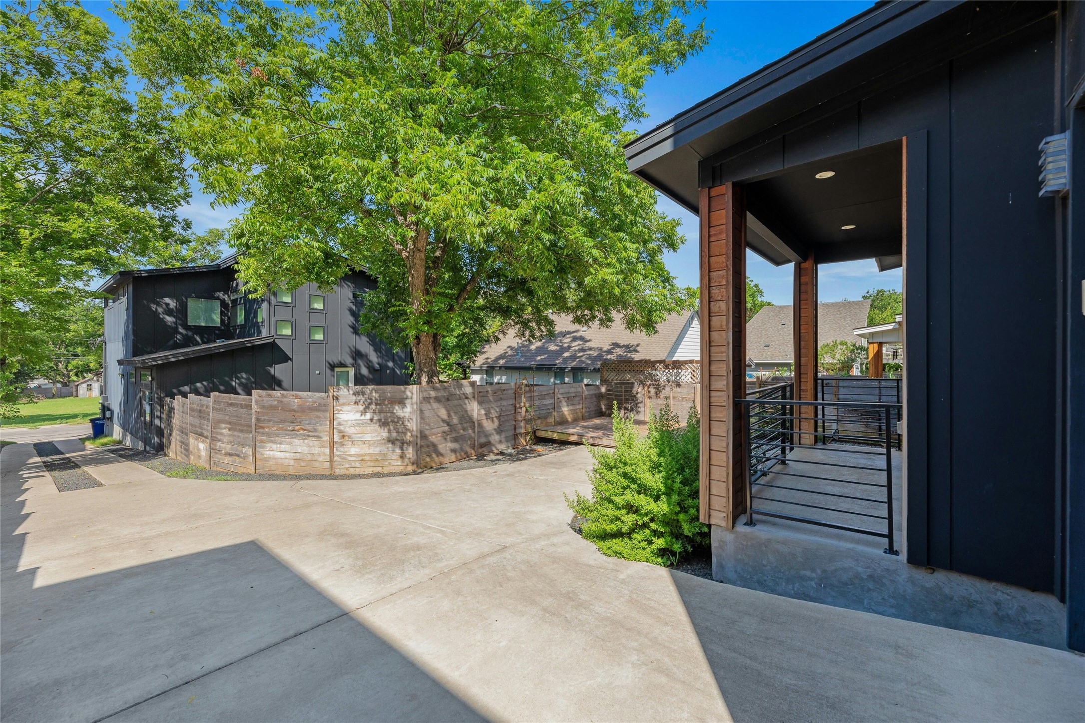 4606 Ledesma Road, Unit 2 Austin, TX 78721 - Photo 32 of 33 Modern architecture with a covered balcony extends a warm welcome.