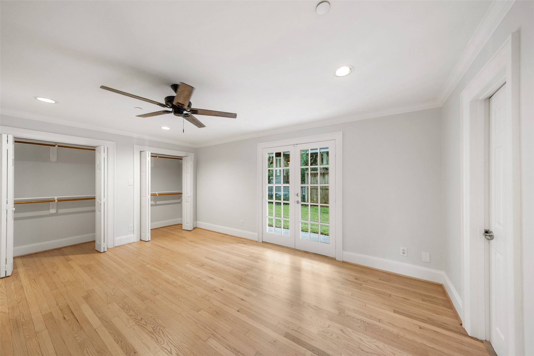 1621 Heights Boulevard, Unit 3 Houston, TX 77008 - Photo 21 of 47 Two bedrooms, two full baths — each bedroom opens to the covered patio via elegant French doors