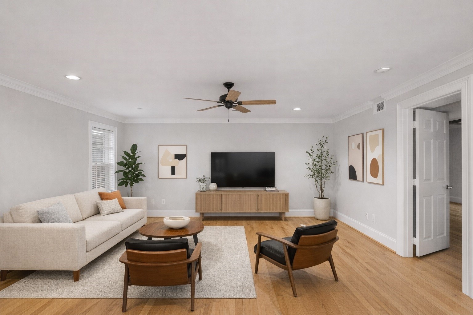 1621 Heights Boulevard, Unit 3 Houston, TX 77008 - Photo 3 of 47 Virtually staged living room in a different style. You home, your choice