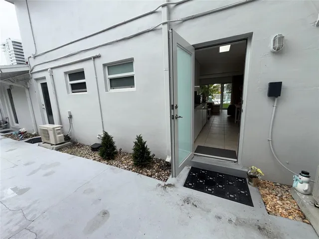 a backyard of a house