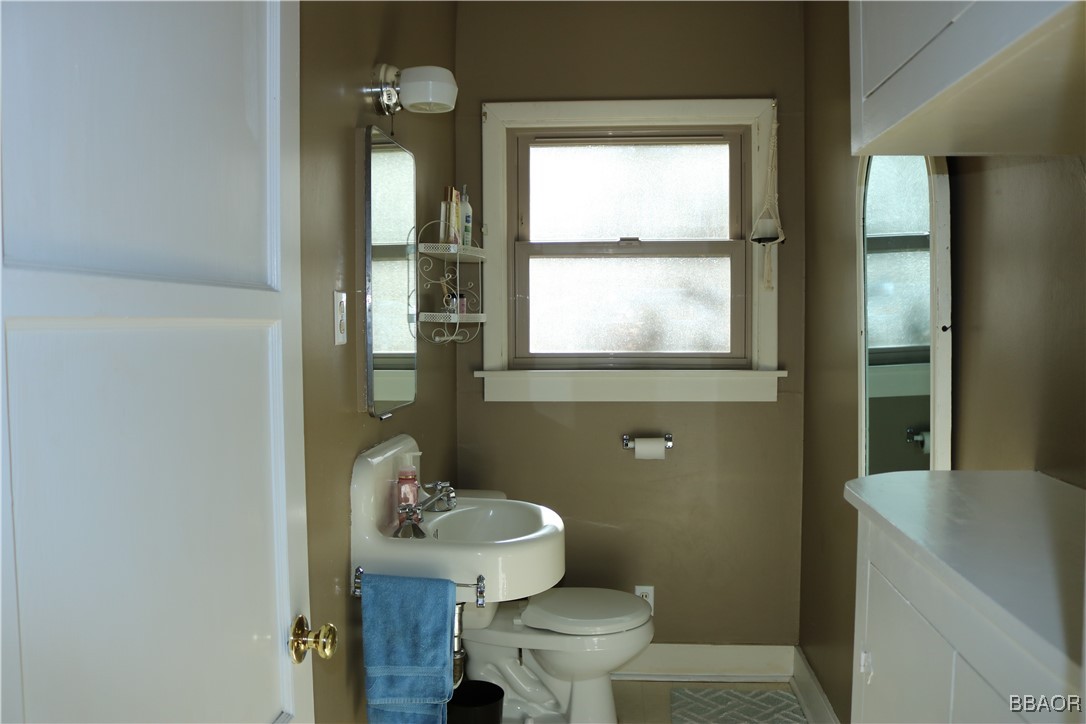 21 Holcomb Valley Road Fawnskin, CA 92333 - Photo 11 of 24 Bathroom is on the main floor with a shower, sink and commode