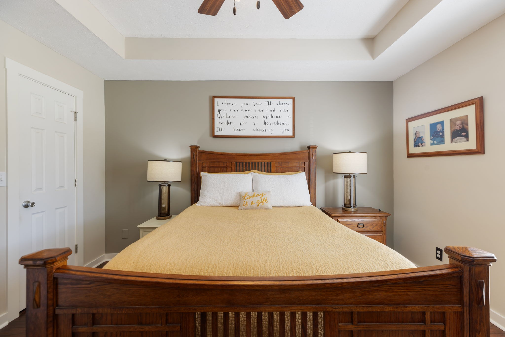2118 Horton Way Lewisburg, TN 37091 - Photo 17 of 58 a bedroom with a bed and a lamp on table
