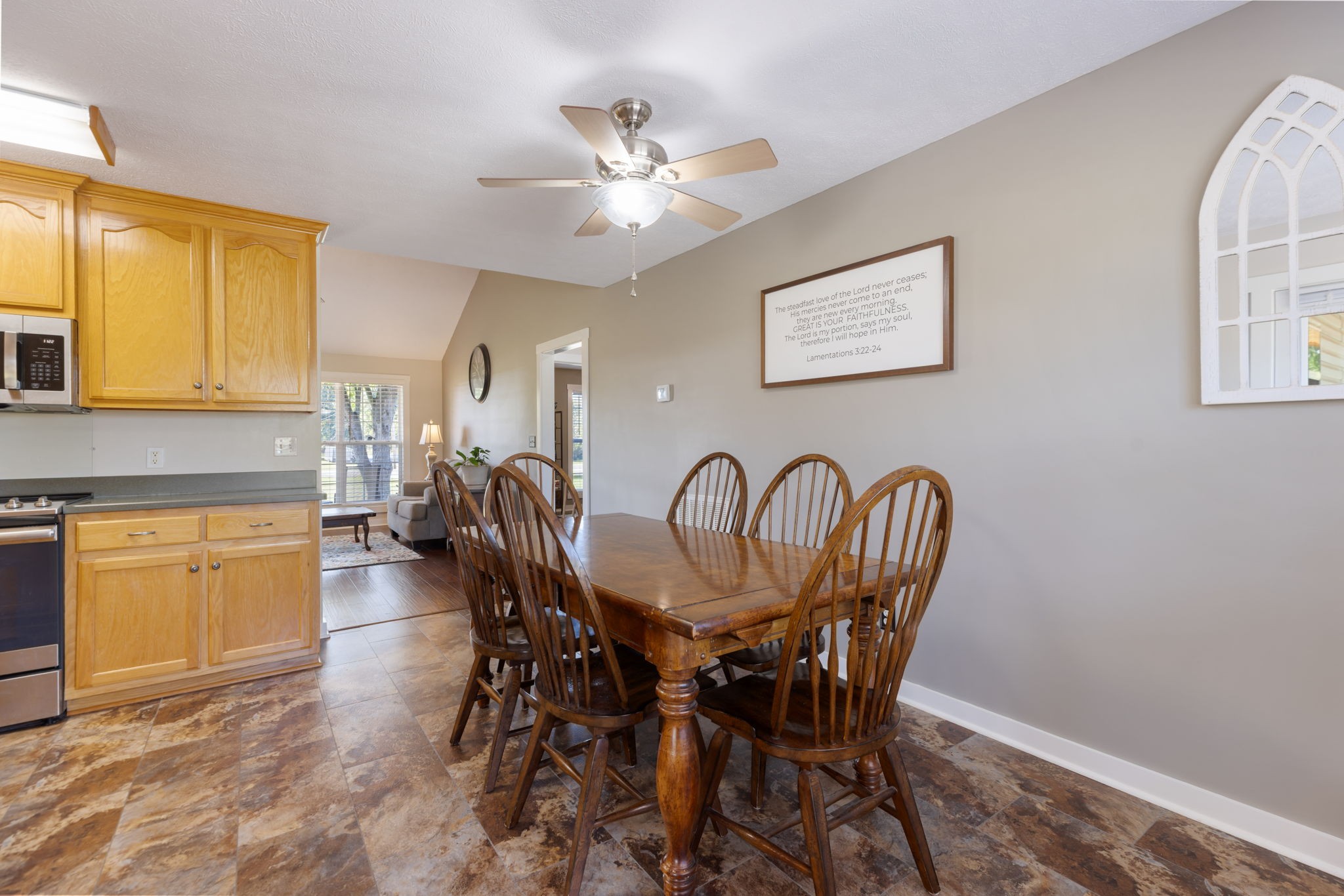 2118 Horton Way Lewisburg, TN 37091 - Photo 27 of 58 a view of a dining room with furniture and chandelier