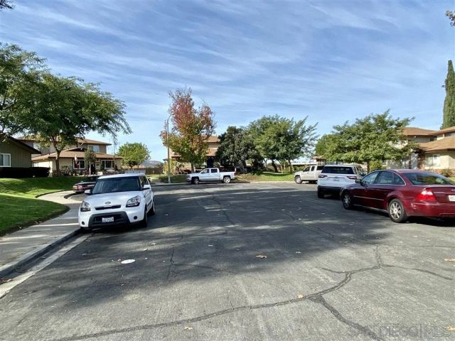 a car parked on the side of a street