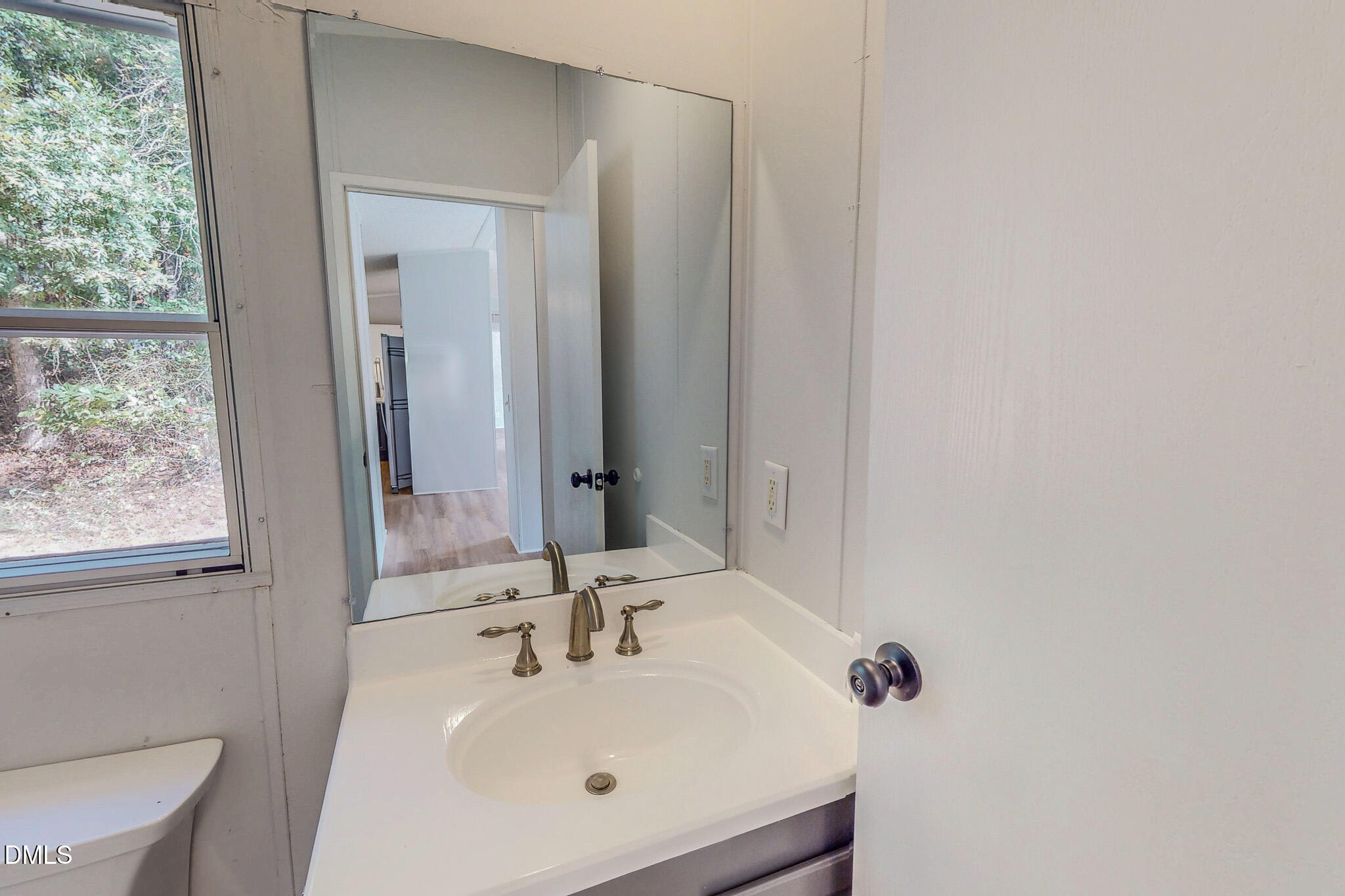 1469 Mollie Mooney Road Roxboro, NC 27574 - Photo 42 of 52 a bathroom with a sink and a mirror