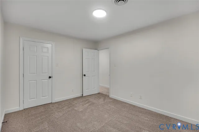 a view of an empty room