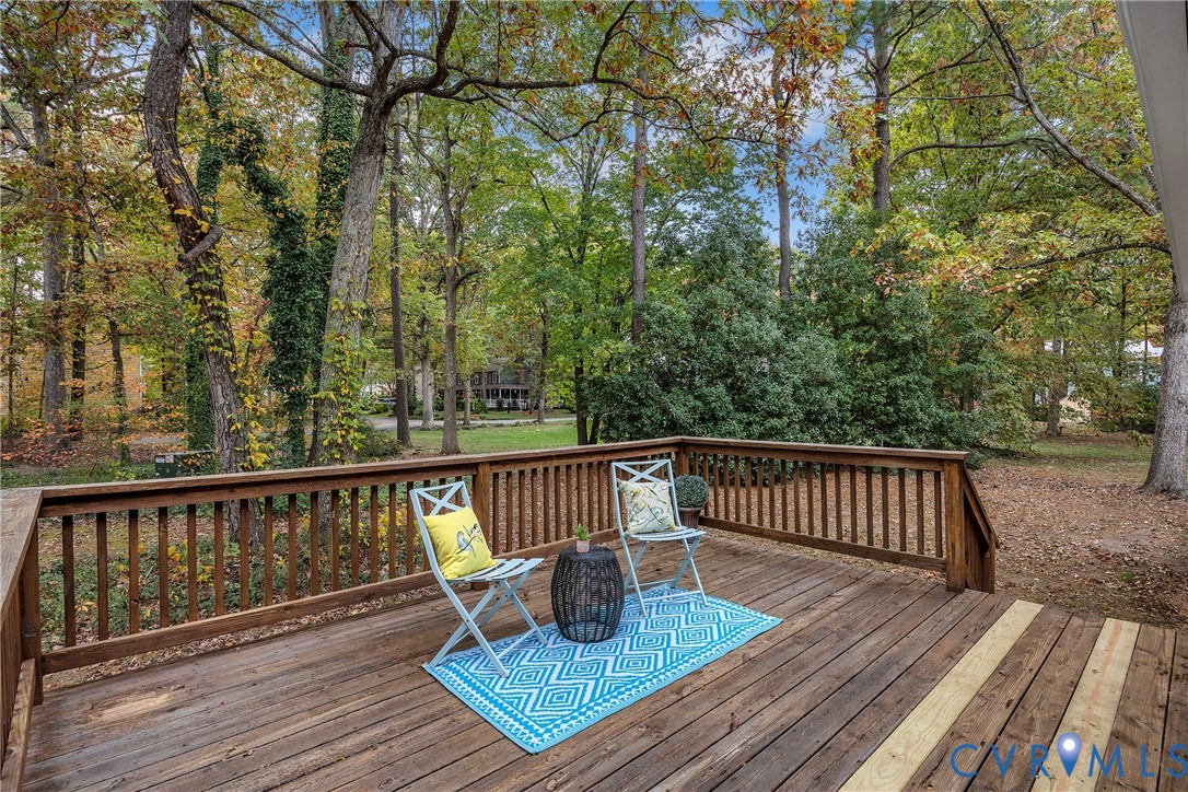 2604 Whispering Oaks Terrace Midlothian, VA 23112 - Photo 32 of 35 Deck featuring view of scattered trees