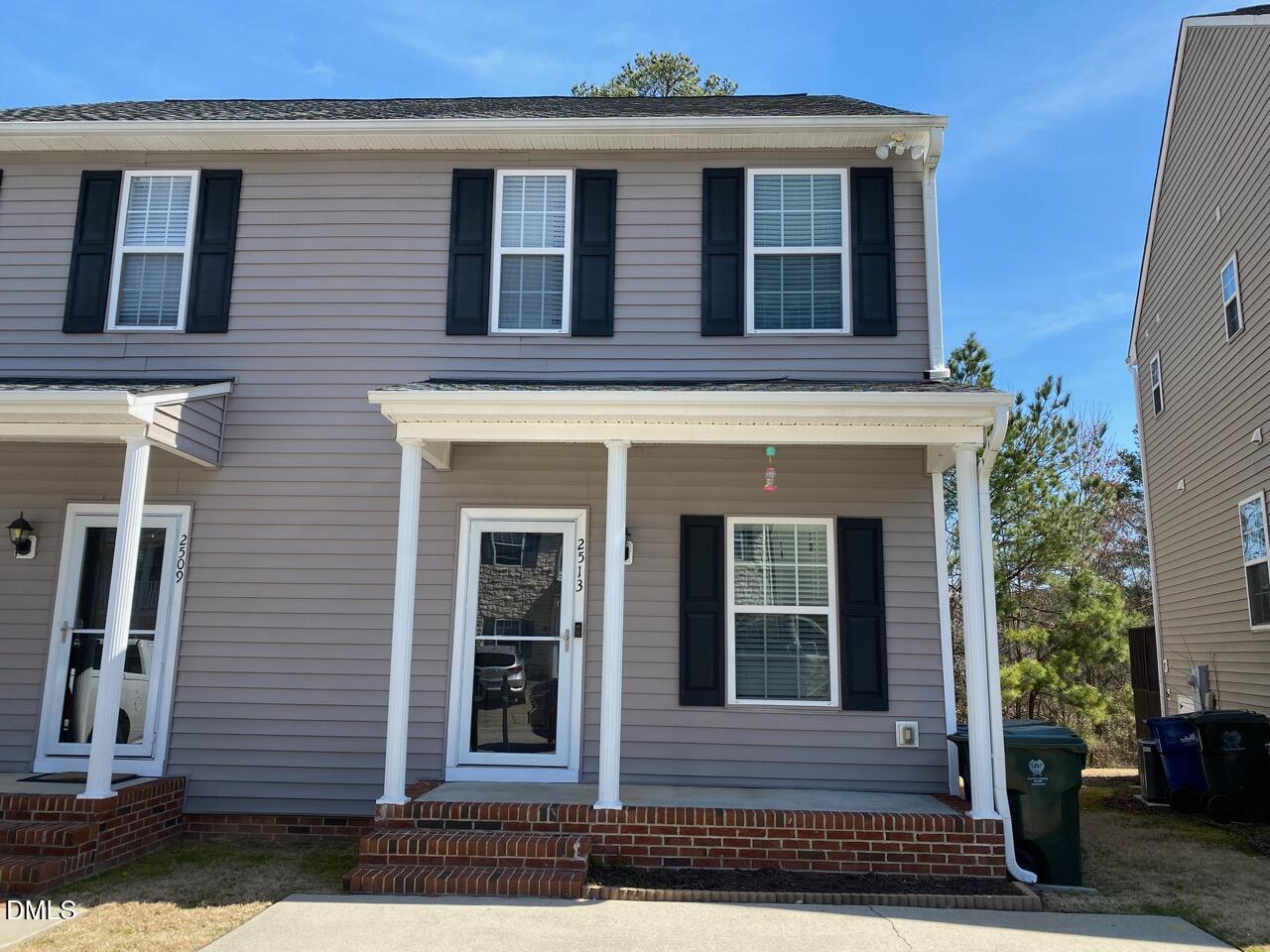 a front view of a house