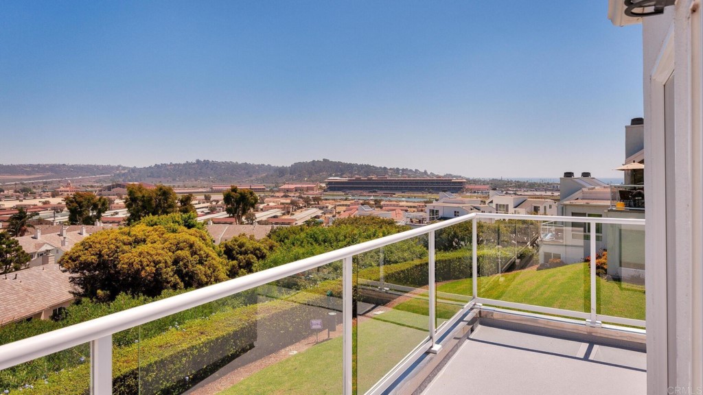 a view of a balcony