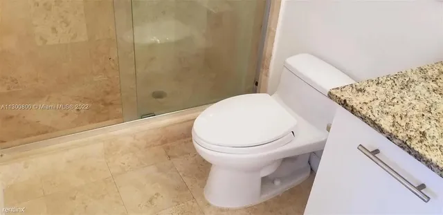 a bathroom with a toilet and a bathtub