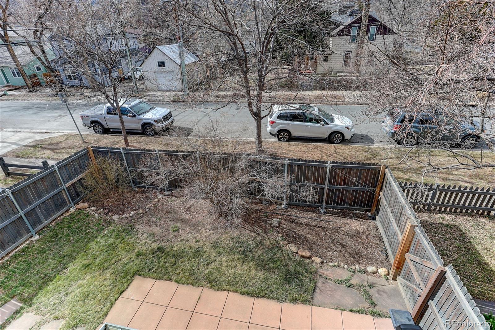 1902 Grove Street Boulder, CO 80302 - Photo 22 of 38 a view of a backyard with sitting area