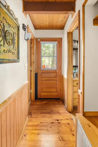 a view of an entryway door