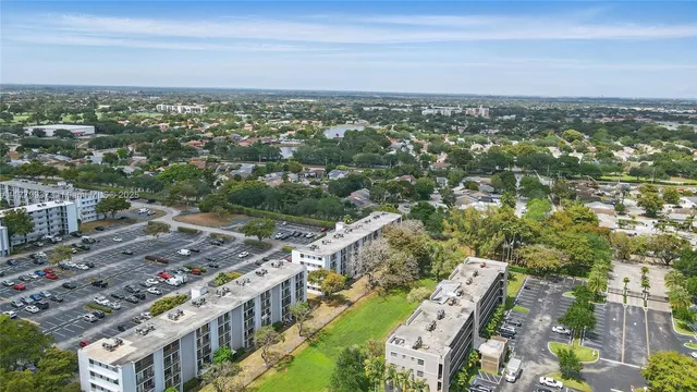 a view of a city with tall buildings