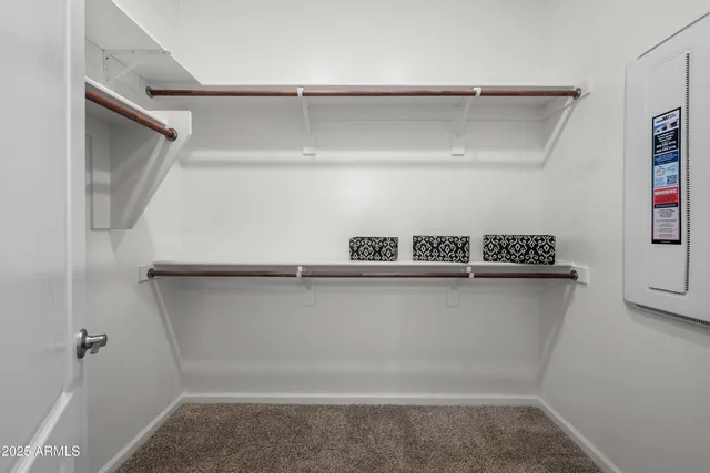 a close view of a refrigerator in kitchen