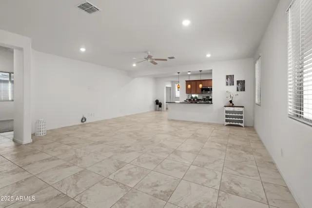 a view of a livingroom with furniture and window