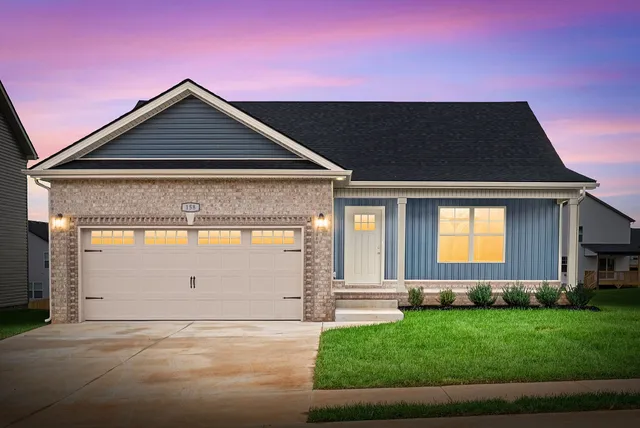 a front view of house with yard