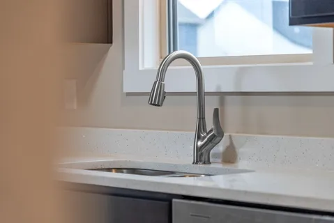 a close view of sink