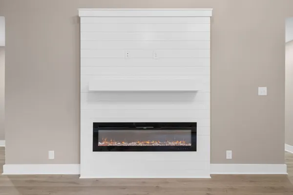 a view of a fireplace