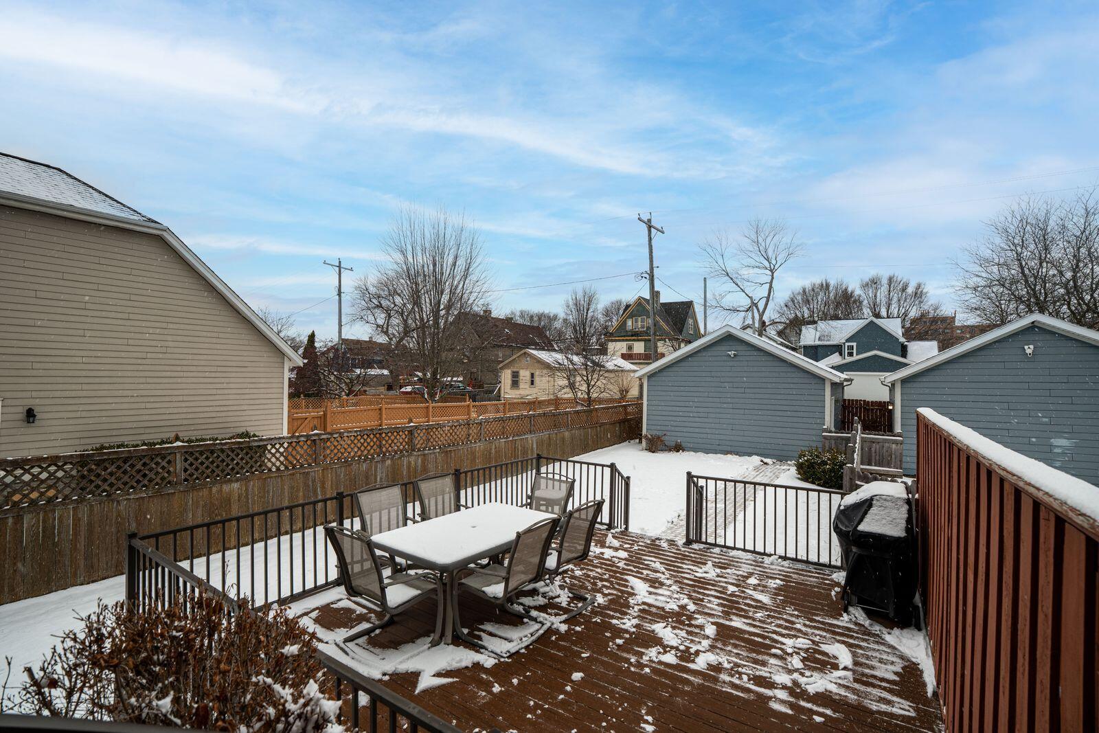 1847 Vel R. Phillips Avenue, Unit B Milwaukee, WI 53212 - Photo 33 of 38 Fenced-In Yard w/ Composite Deck