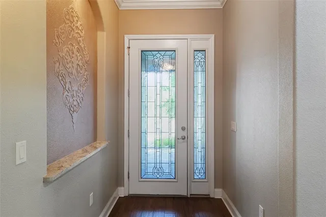 a view of an front door of house
