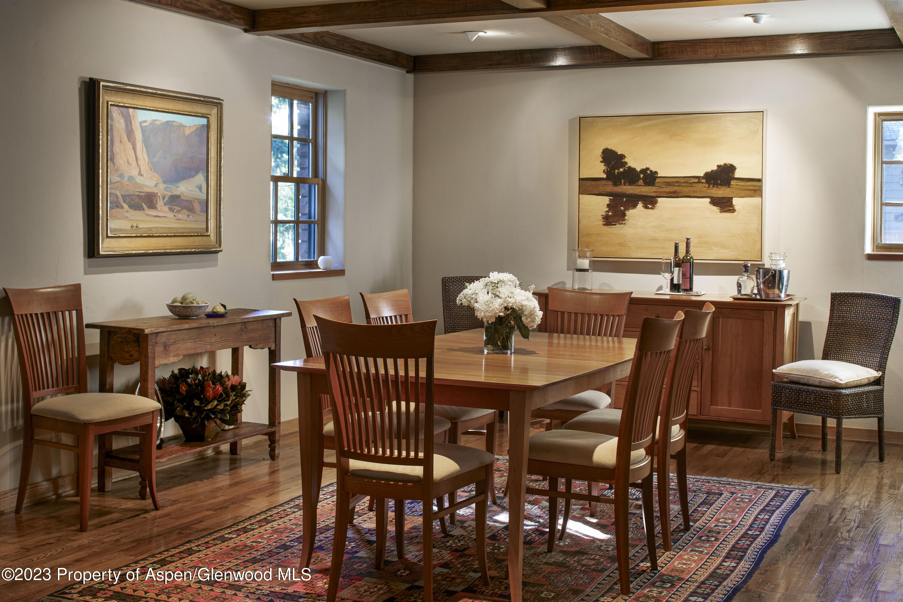 135 Riverside Drive Basalt, CO 81621 - Photo 9 of 18 a view of a dining room with furniture window and outside view