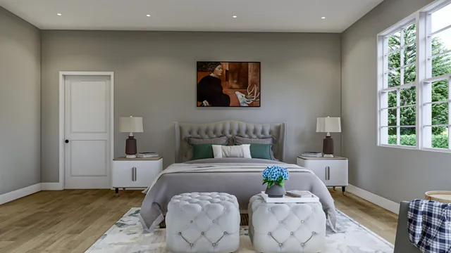 walk in closet with window