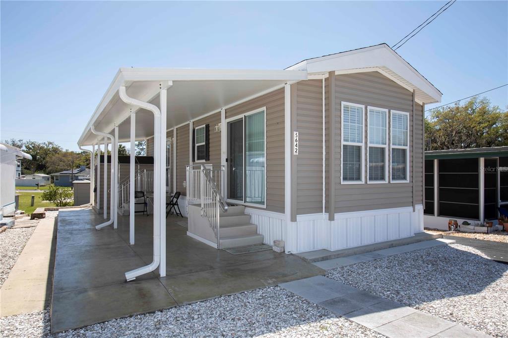 a front view of a house