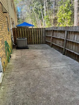 a backyard of a house
