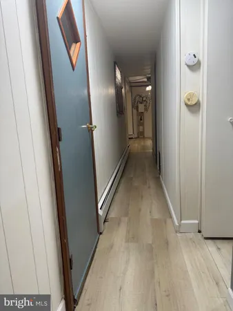 a view of hallway with stairs