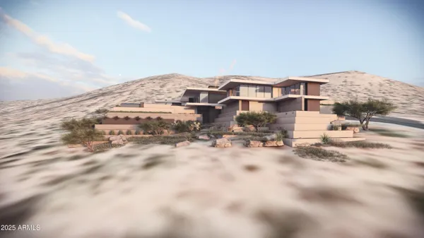 an aerial view of residential houses with city view