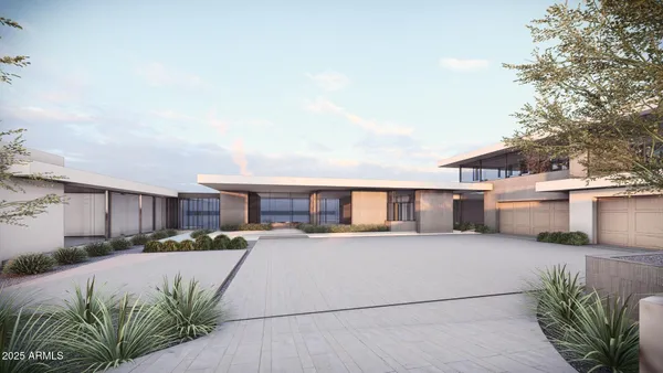 a view of a city with a mountain