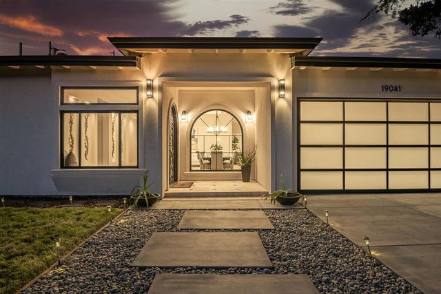 a view of a door of the house