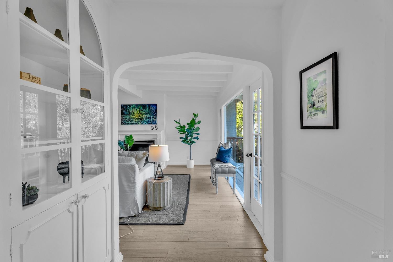 30 Bella Vista Avenue Belvedere, CA 94920 - Photo 12 of 89 a hallway with white cabinets and wooden floor
