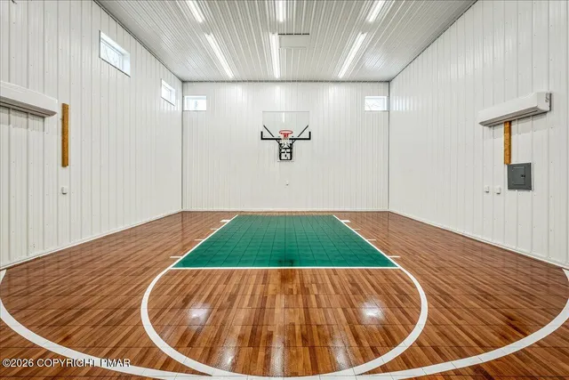 a dining room with furniture window wooden floor
