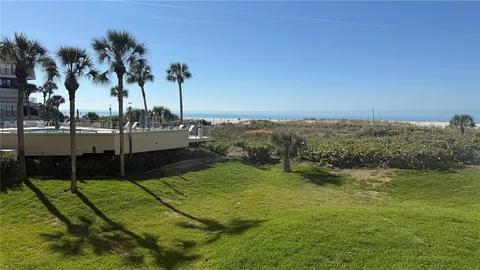 a view of gallery with wooden floor