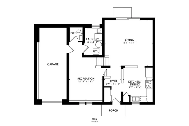 a picture of a bench in front of a wall