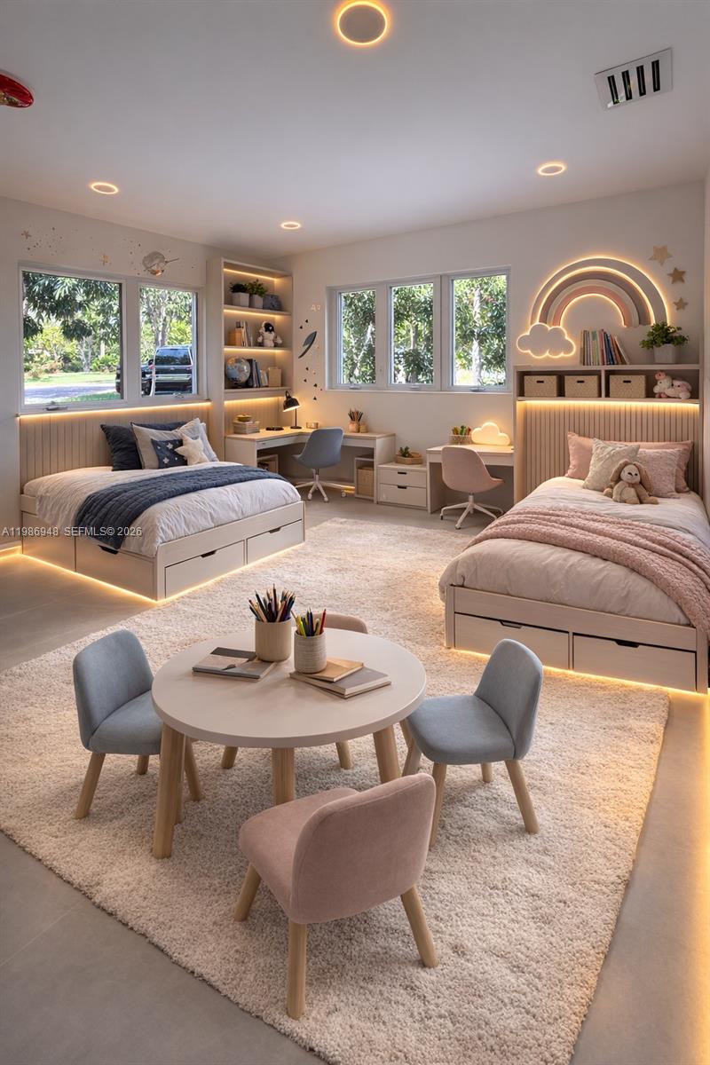 8220 Southwest 133rd Street Pinecrest, FL 33156 - Photo 24 of 34 a living room with furniture a large window and a table