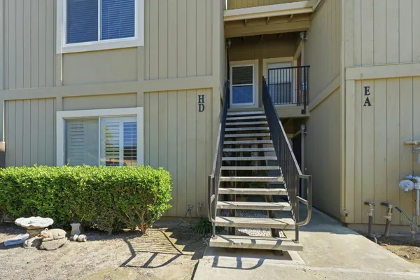a view of outdoor space and deck