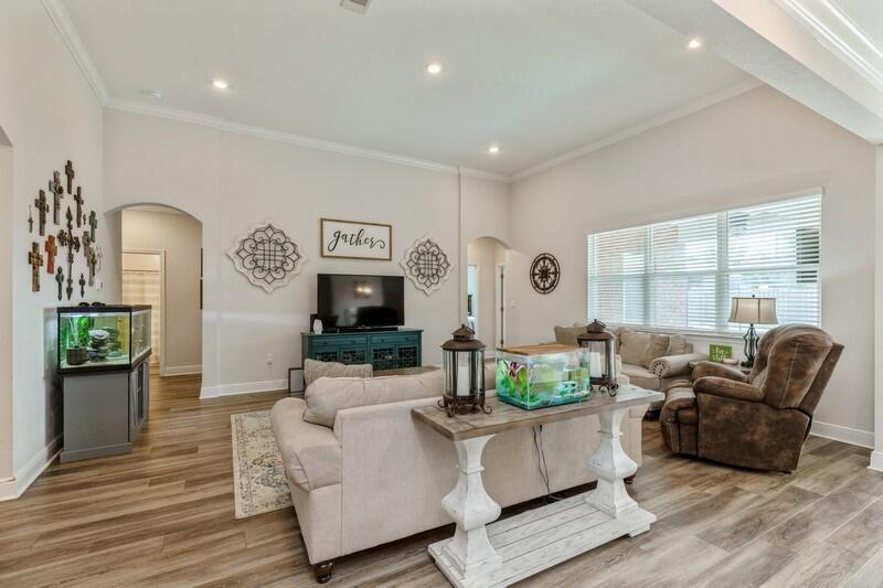 221 Sweet Tea Lane Freeport, FL 32439 - Photo 10 of 55 a living room with furniture fireplace and potted plant