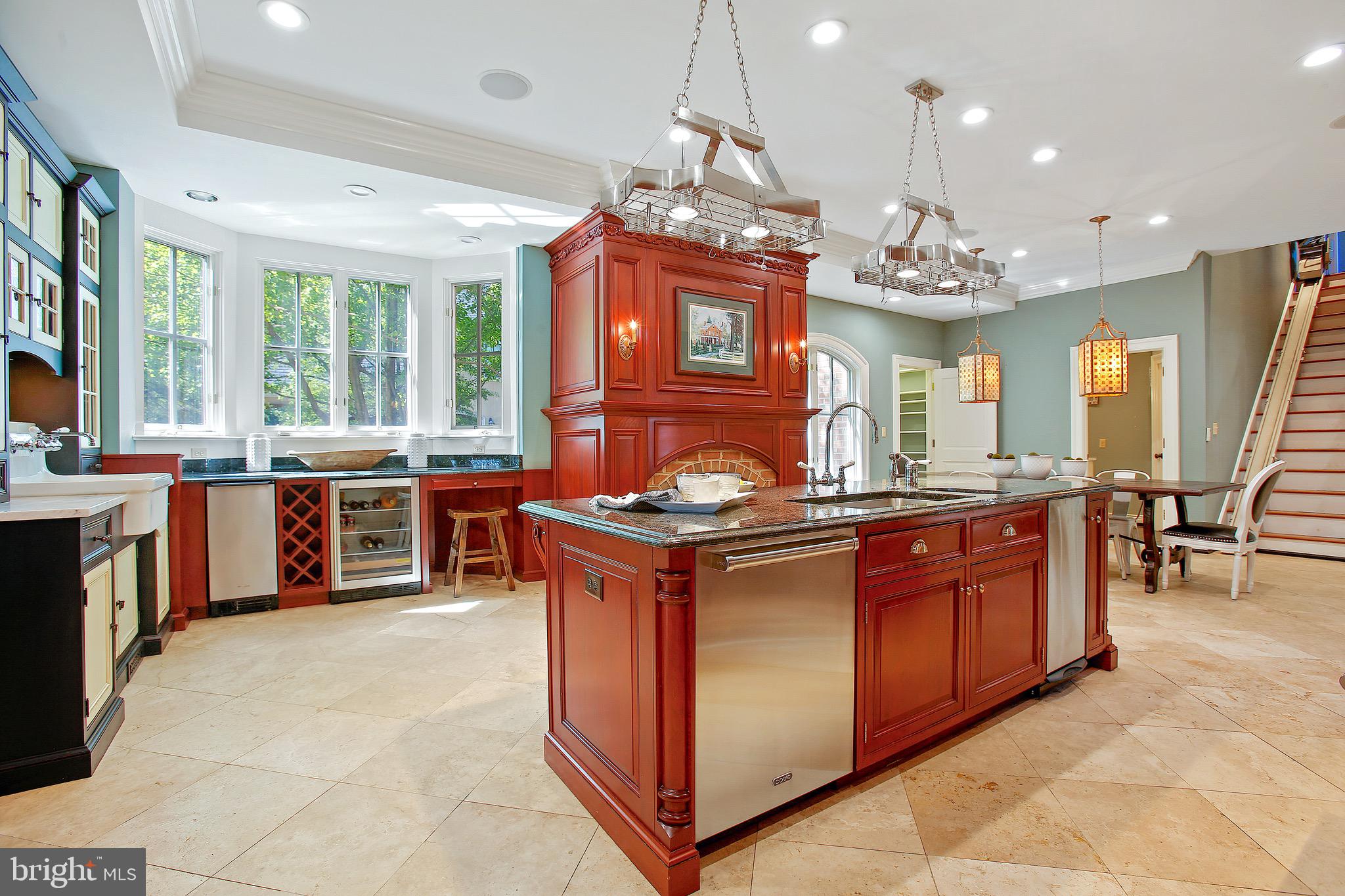 838 Childs Point Road Annapolis, MD 21401 - Photo 15 of 85 Double beveled edge slab granite / Back Staircase