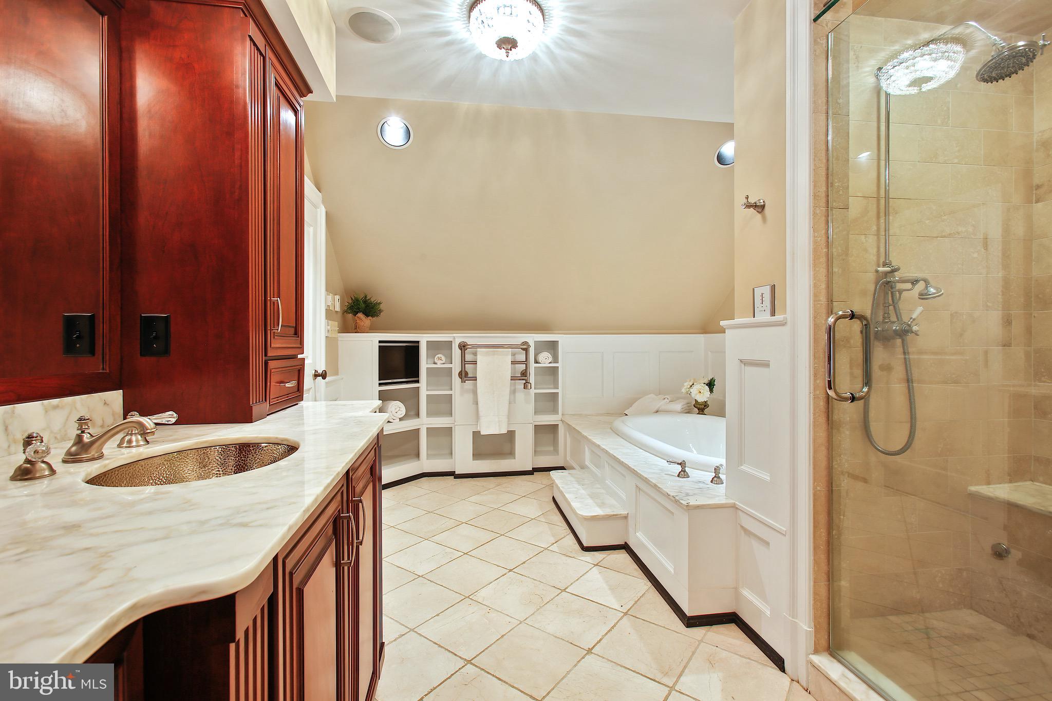 838 Childs Point Road Annapolis, MD 21401 - Photo 41 of 85 Marble Tops & Heated limestone floors