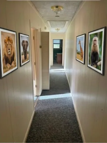 a view of a hallway with interior of the house