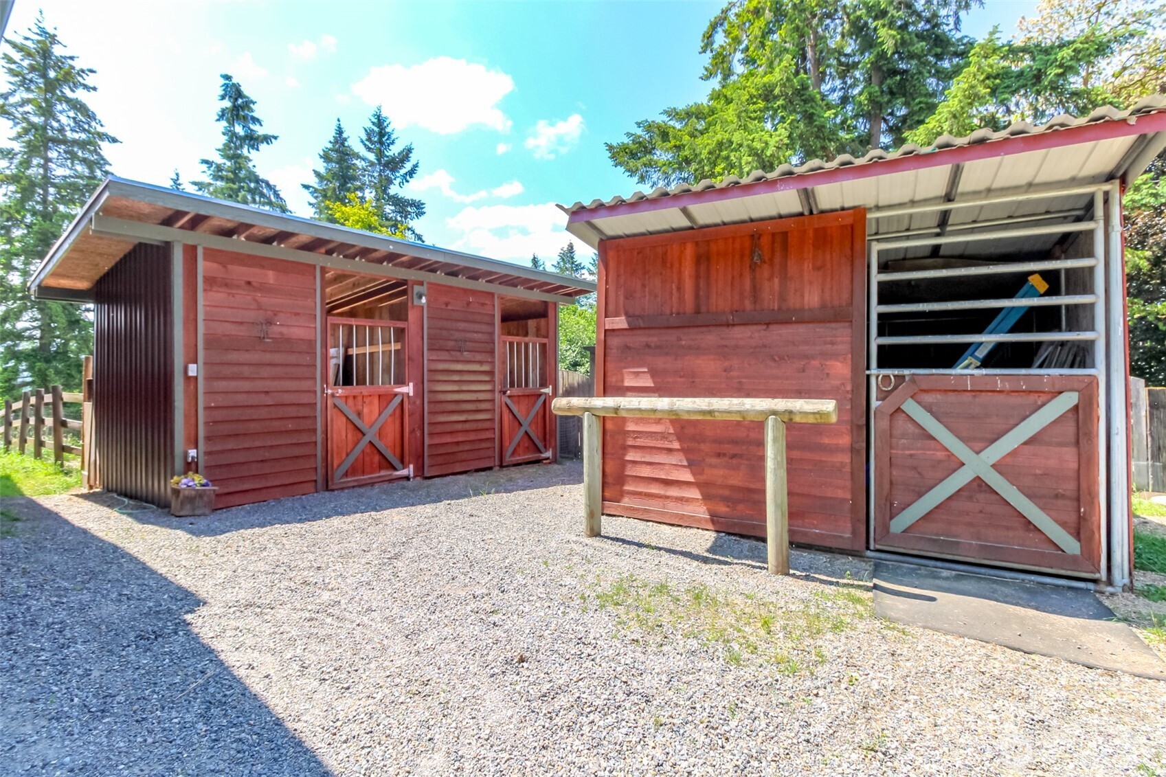 3116 Harts Lake Road South Roy, WA 98580 - Photo 34 of 39 a view of wooden house with a small barn