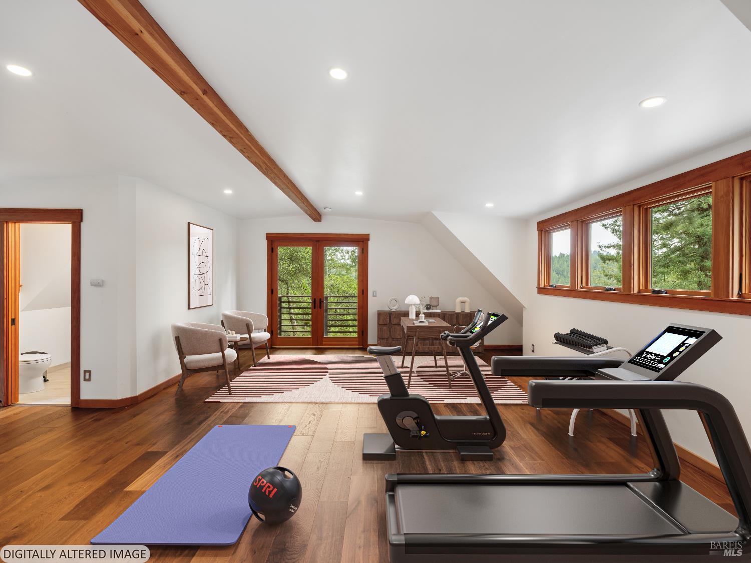 15570 Bittner Road Occidental, CA 95465 - Photo 38 of 44 Space above garage - endless potential complete with full bathroom, steam shower and private balcony