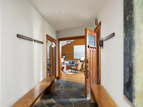 a very nice looking room with a large window