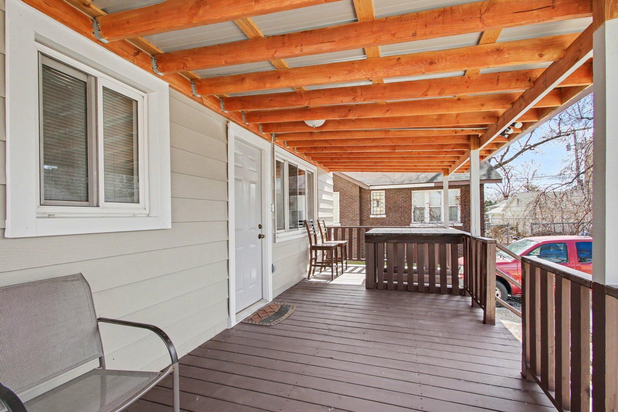 5962 Park Place Hammond, IN 46320 - Photo 15 of 20 a view of a balcony with wooden floor