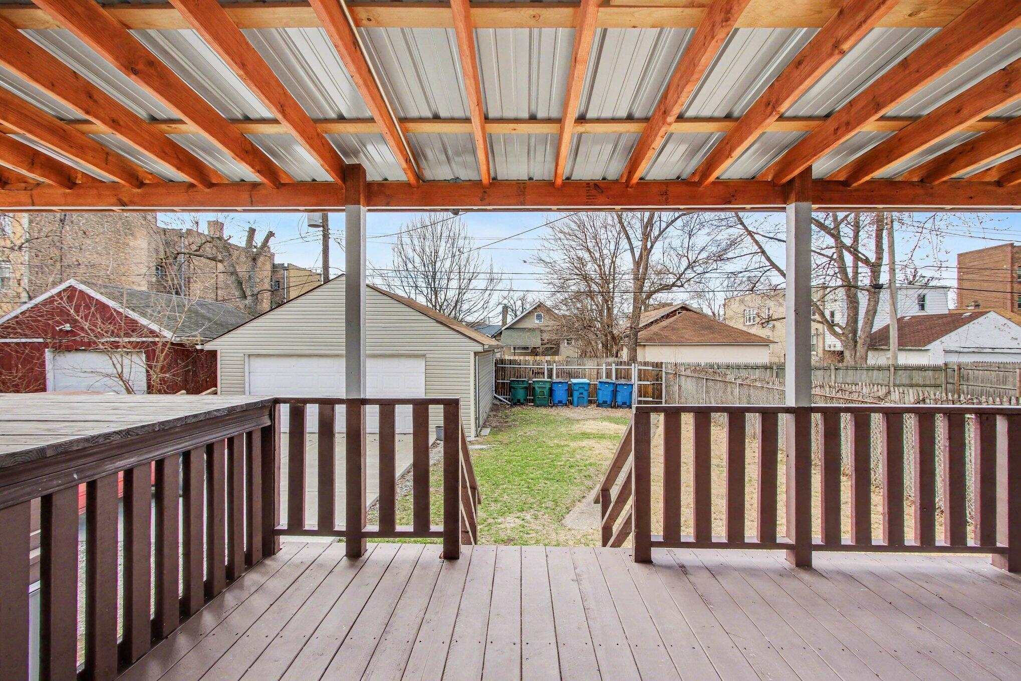 5962 Park Place Hammond, IN 46320 - Photo 9 of 20 a view of wooden deck