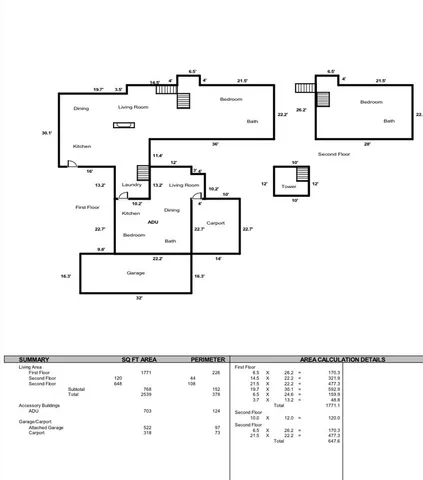 a view of a house with a yard covered in snow