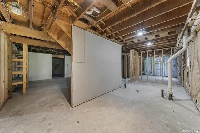 a view of under construction room and staircase